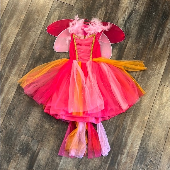 Pink and Orange Costume w/Wings - Picture 1 of 9